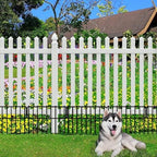 Thrivinest 30 Pack Animal Barrier Fence, No Dig Fence Decorative Fences, Rustproof Metal Small Garden Fence Border for Dogs Rabbits (Black, 30 Pack,30Ft) - Image 4