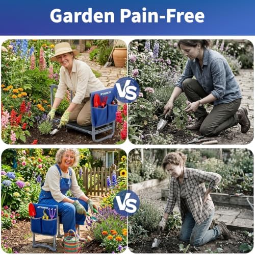 Garden Kneeler and Seat Heavy Duty Wider Thicker Kneeling Pad Stool Blue - Image 7