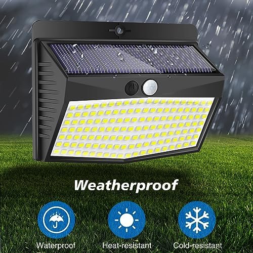 Peasur 8 Pack Solar Motion Sensor Lights Outdoor Waterproof with 3 Modes - Image 6