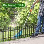 Decorative Metal Garden Fence 11" x 12', Small Fence Border with Stakes - Image 2
