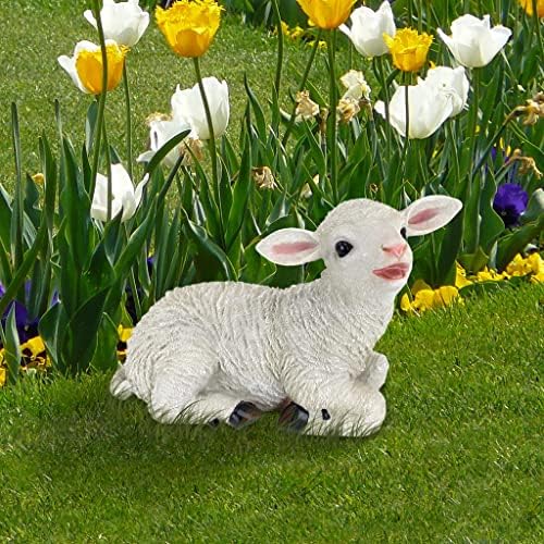 Design Toscano Yorkshire Lamb Garden Statue: Standing Lamb 15 Inch - Image 4