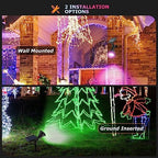Color Changing Solar Spot Lights Outdoor, 21 LEDs Brightness Solar Pathway Lights Outdoor, IP67 Waterproof Exterior Solar Lights for House, 2-in-1 Solar Flood Lights Outdoor for Yard - Image 5
