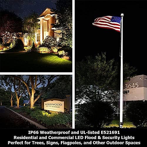 VoltMatrix 30W LED Flood Light Outdoor, 3000K Warm White, 120-277V, 1PK - Image 3