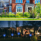 Blue Solar Lights Outdoor, 12 Pack Solar Torch Lights - Image 3