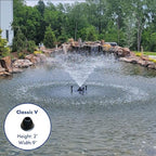 Half Off Ponds 1/4 HP 2500 GPH Floating Aerating Fountain with 100 Ft Cord - Image 6