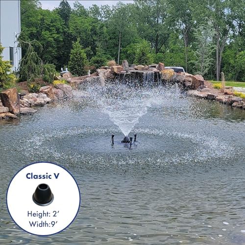Half Off Ponds 1/4 HP 2500 GPH Floating Aerating Fountain with 100 Ft Cord - Image 6