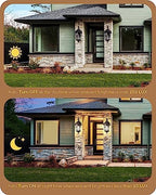 EDISHINE Dusk to Dawn Outdoor Wall Light 20.4 Inch Waterproof Black - Image 2