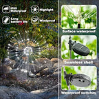 Anordsem Solar Firework Lights Outdoor Garden Sparkler Lights 4 Pack White - Image 5