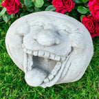 Face Rock Sculpture Laughing Rock Decoration Lawn Ornament Concrete Figure Garden Decor Face with Tongue Out - Image 7