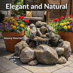 Sunnydaze 18" Rocky Ravine Electric Water Fountain with Submersible Pump - Image 3