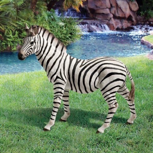 Design Toscano Zora the Zebra Outdoor Garden Statue, 22 Inch, Polyresin, Full Color - Image 2