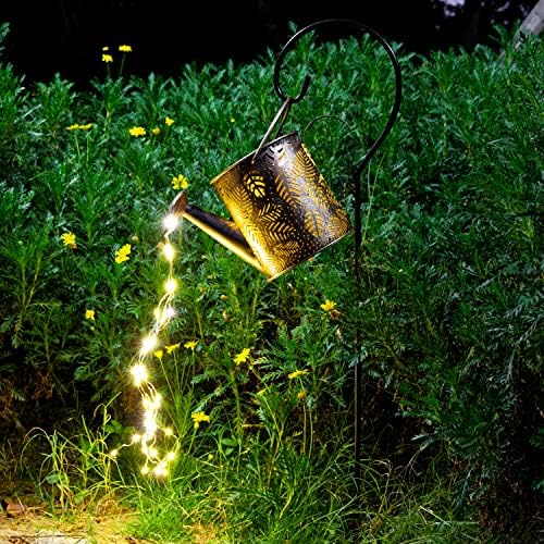 Garden Decor Solar Lights, Large Waterproof Watering Can Landscape Lights - Image 4