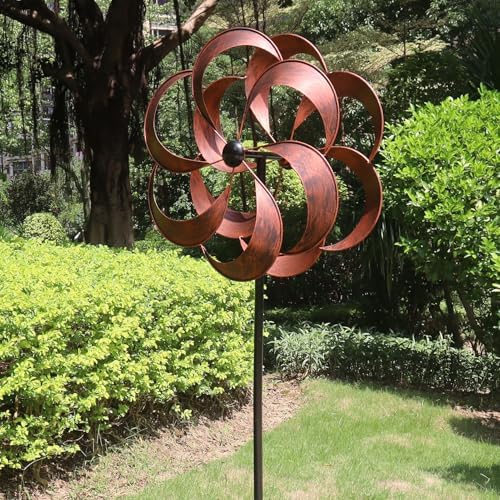 Large Metal Wind Spinner for Yard and Garden Decor 70x20 Inches - Image 6