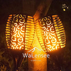 Walensee Solar Lights Outdoor Upgraded 43"(2 PACK) 96 LED Waterproof Flickering Flames Torch Lights Outdoor Solar Spotlights Landscape Decoration Lighting Dusk to Dawn Auto On/Off Security Torch Light - Image 2
