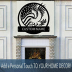 Africa Elephant and Sunshine Custom Name Sign Metal Wall Art Personalized Last Name Plaque Outdoor Metal Wall Art Personalized Gift for Wedding/Housewarming - Image 3