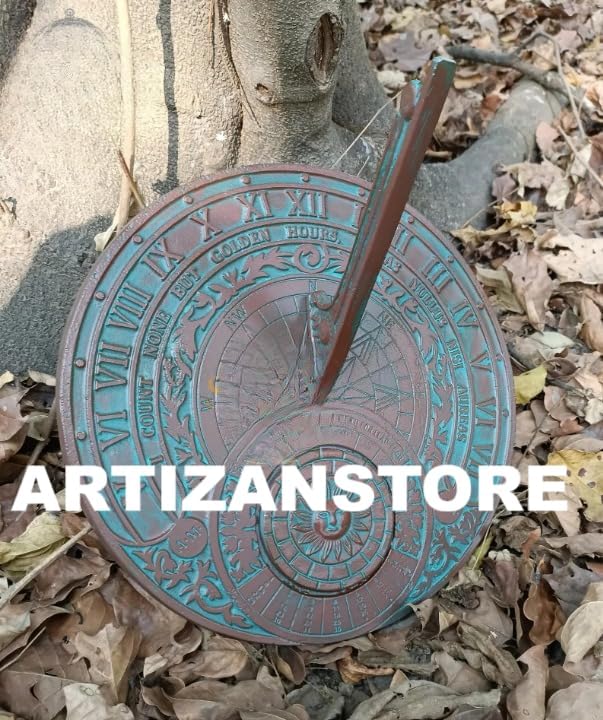 Brass Garden Sundial Classic Garden Sundial Design - Image 2