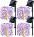 JMEXSUSS 4 Pack Solar Fairy Lights, Each 33ft 100 LED, Multicolored by JMEXSUSS