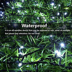 Joomer Solar Christmas Lights Outdoor, 2PACK Total 144FT 400LED, White - Image 2