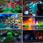 Pond Lights, RGB Outdoor LED Fountain Lights Underwater Landscape Spot Lights IP68 Waterproof Dimmable Memory for Garden Yard Lawn Waterfall (4 Lights) - Image 7