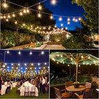 Mlambert 3 Colors 48FT LED Solar String Lights with Remote, 3 Modes, White - Image 6