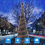 4-Pack Solar Fairy Lights Outdoor, Extra-Long 288FT 800LED String Lights - Image 6