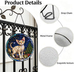 Stained Glass Window Hanging Devon Rex Cat Suncatcher Gifts 11.8" - Image 3