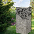ARCVOX Home Garden Sculpture Columns Pedestal, Faux Stone Finish Floor Ornaments, Landscape Statues for Home Decor, Backyard Decor Pagoda Statue (Size : 27.5in) by Unknown