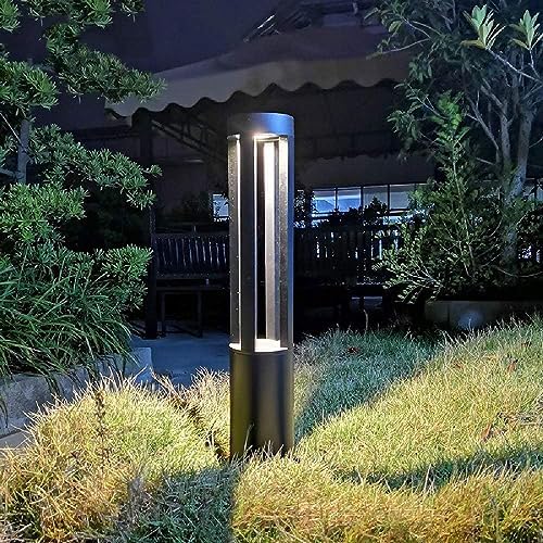 Modern LED Lawn Lamp Waterproof IP55 Outside Post Bollard Light Fixture External Villa Parks Courtyard Patio Walkway Pathway Column Light Garden Landscape Lighting - Image 6