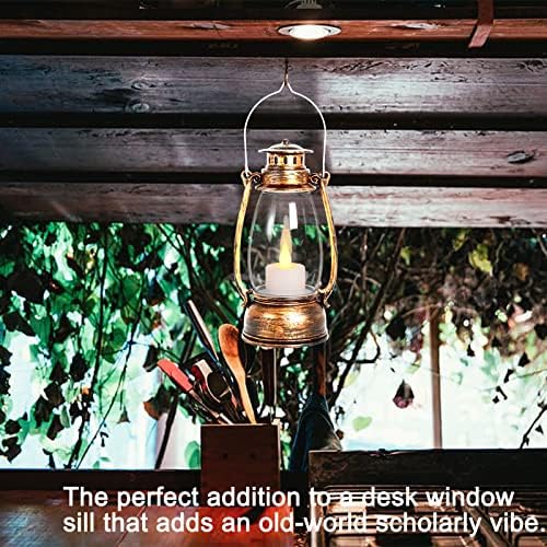 Vintage Lantern Decor, 4-Pack Flickering LED Candle Lantern with Remote Small Sized Lantern Indoor Outdoor Hanging Lanterns for Wedding Centerpiece,Halloween,Christmas,Farmhouse Decorations - Image 6