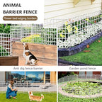 13ft x 17in Garden Fence Animal Barrier, 12 Panels No Dig Fence Border, Rustproof Metal Decorative Garden Fencing with Ground Stake, Flower Bed Edging Border for Dog, Rabbit, Outdoor Patio, White - Image 7
