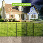 INJOPEXI Decorative Garden Fence 6 Panels 13ft (L)×42in (H) Animal Barrier Fences with 5 Panels + 1 Gate, No Dig Garden Fencing Rustproof Metal Wire Temporary Rabbit Dog Fence for Patio Outdoor Yard - Image 6