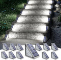 NIORSUN Outdoor Step Lights, 12 Pack Solar Stair Lights Outdoor Waterproof IP67 Auto On Off, Solar Lights for Steps,Stair,Patio,Yard,Porch,Front Door,Sidewalk,Deck Decor,Cool White by NIORSUN