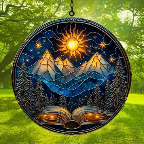 Books in The Night Acrylic Suncatcher - Image 3