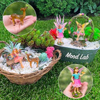 Mood Lab Fairy Garden Figurines with Swing - Miniature Decor Set (6 pcs) - Statues & Accessories - Outdoor & Indoor Garden Decor - Image 4
