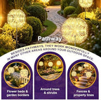 Solar Patio Lights, 2-Pack Warm Yellow Firework Outdoor Garden Twinkle - Image 7