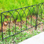 5 Pack Decorative Fence Metal Garden Fence 16in x 7.5ft Panel Set Animal Barrier Border Edging by SCENDOR