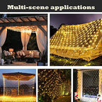 LED Net Lights, 360L 10×10 FT Outdoor Mesh Lights for patio, Pergolas - Image 6