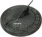 ARTIZANSTORE Cast Iron with Verdigris Finish,Sundial 8" inches Home and Office Decor for Gifts (Father Time Sundial) - Image 2
