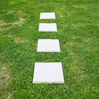 Garden Stepping Stones with Stakes – Set of 4, PP Walkway Pads, 15.5" x 15.5", Weather-Resistant, Easy Installation (4 Pcs, Beige) - Image 6