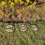 12in Large Outdoor Garden Stone for Patio, 3pcs Pack Joy Design for Christmas Scene,Also for Building Design on the Front of House - Image 7