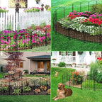 Decorative Garden Fence, 17in (H) x 20ft(L) No Dig Fence - Image 6