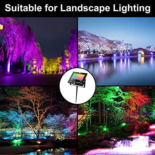 LED Flood Light Outdoor 30W, Color Changing RGB Lights 300W Equivalent - Image 6