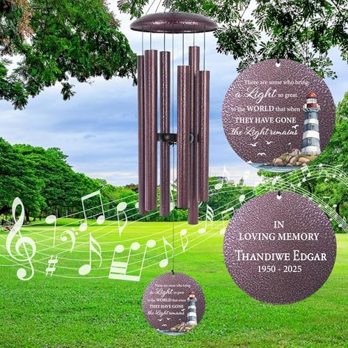 ASTARIN 30/36/45inch Personalized Memorial Wind Chimes for Loss of Loved One, Memorial Gifts for Loss of Mother/Father, Sympathy Gifts for Funeral Condolence Bereavement Grief - Image 7