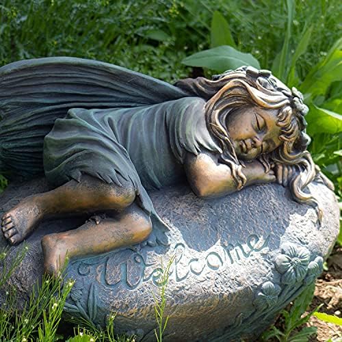 Large Magnesium Fairy Statues for Outdoor Use (Sleeping Fairy "Ivy") - Image 7