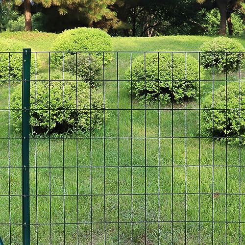 Black PVC Coated Welded Wire Fence 56" x 50' Roll, 2"x4" Mesh, 14 Gauge - Image 2