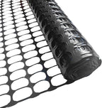 PotatoLife 4'x100' Plastic Mesh Fence Extra Strength with Zip Ties, Black - Image 4