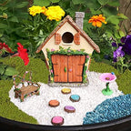 Meadow & Oak Fairy Garden House Kit - Complete with Fairy Garden Accessories, Butterly Seat, Bird Bath, Stepping Stones, Magnetic Door Closure for Indoor/Outdoor Fairy House - Image 2