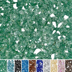 Skyflame 10LB Fire Pit Glass, 1/4-Inch Light Green Tempered Fireglass by Skyflame