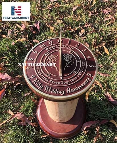 NauticalMart Ruby Wedding Anniversary Sundial Gift - Image 4