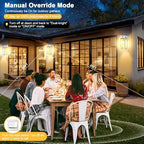 Porch Lights with GFCI Outlet, 2-Pack Motion Sensor Outdoor Lights - Image 4